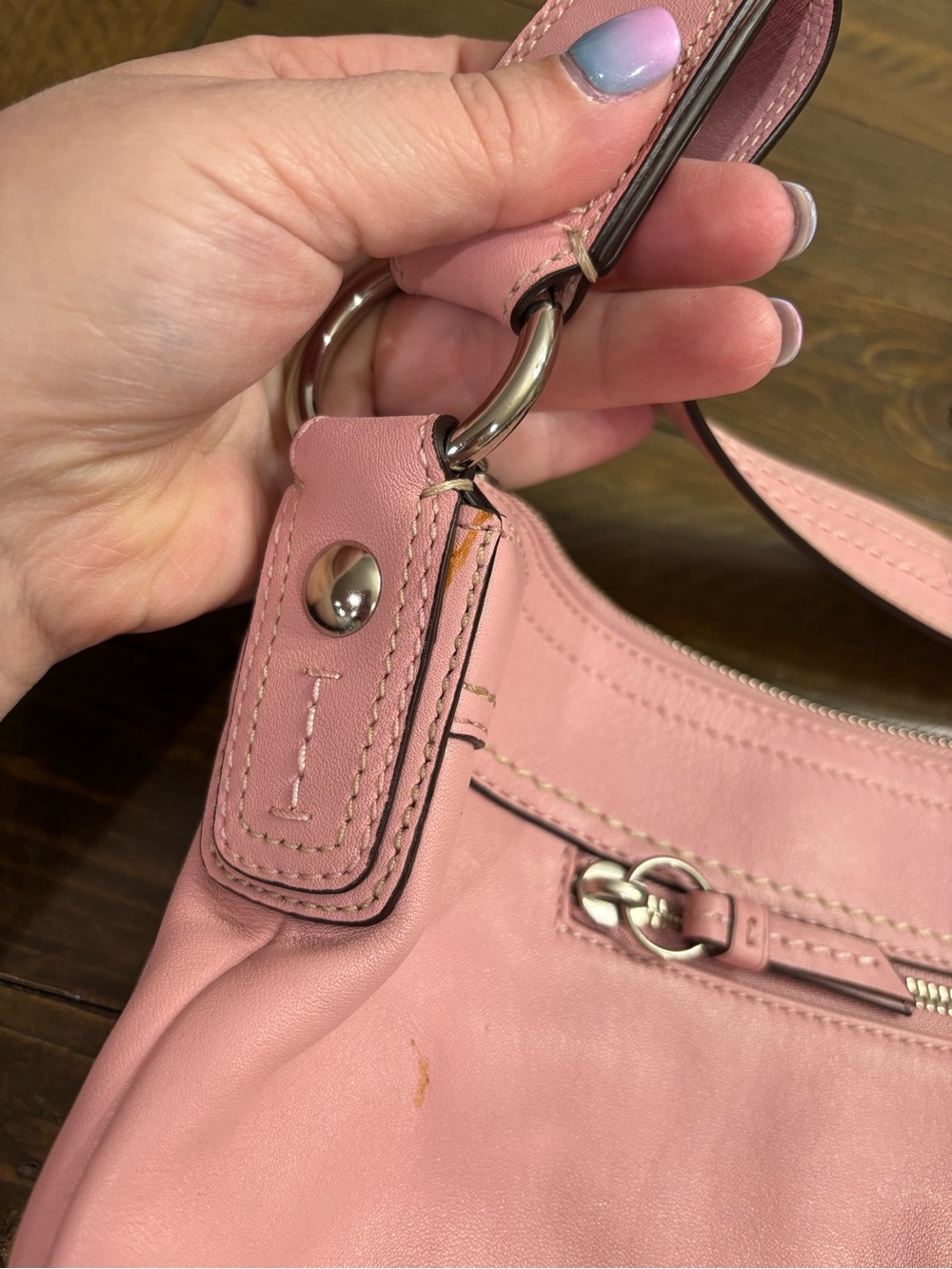 Coach SoHo Pleated Pink Hobo Shoulder Bag - Picture 10 of 15